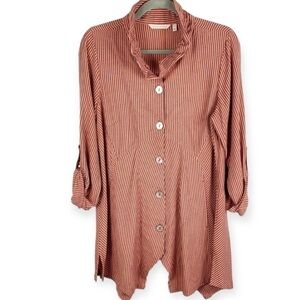 Soft Surroundings Sasha Tunic Top Stripe Small
